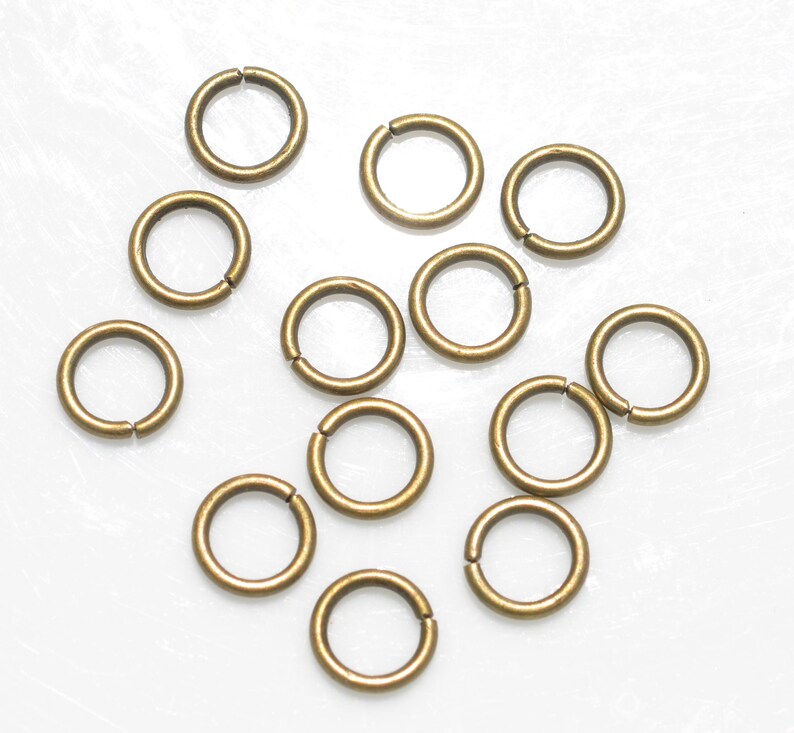 BULK 100 Bronze Tone 10mm Jump Rings F484 Etsy
