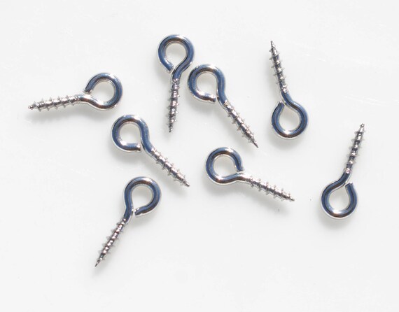 thumbnail image 2 of Black Jewelry Making Supplies 1000 Pcs Black Screw Eye Pins - 10x5mm Small Eyelet Hooks For Jewelry Making & Crafts 10mm Eye Pins 2 of 12