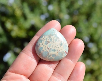 1 Snakeskin Jasper  Teardrop Shaped Pendant  SC1752