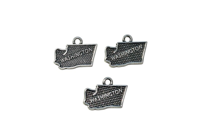 1 State of Washington Silver Tone Charm SC2141 image 4