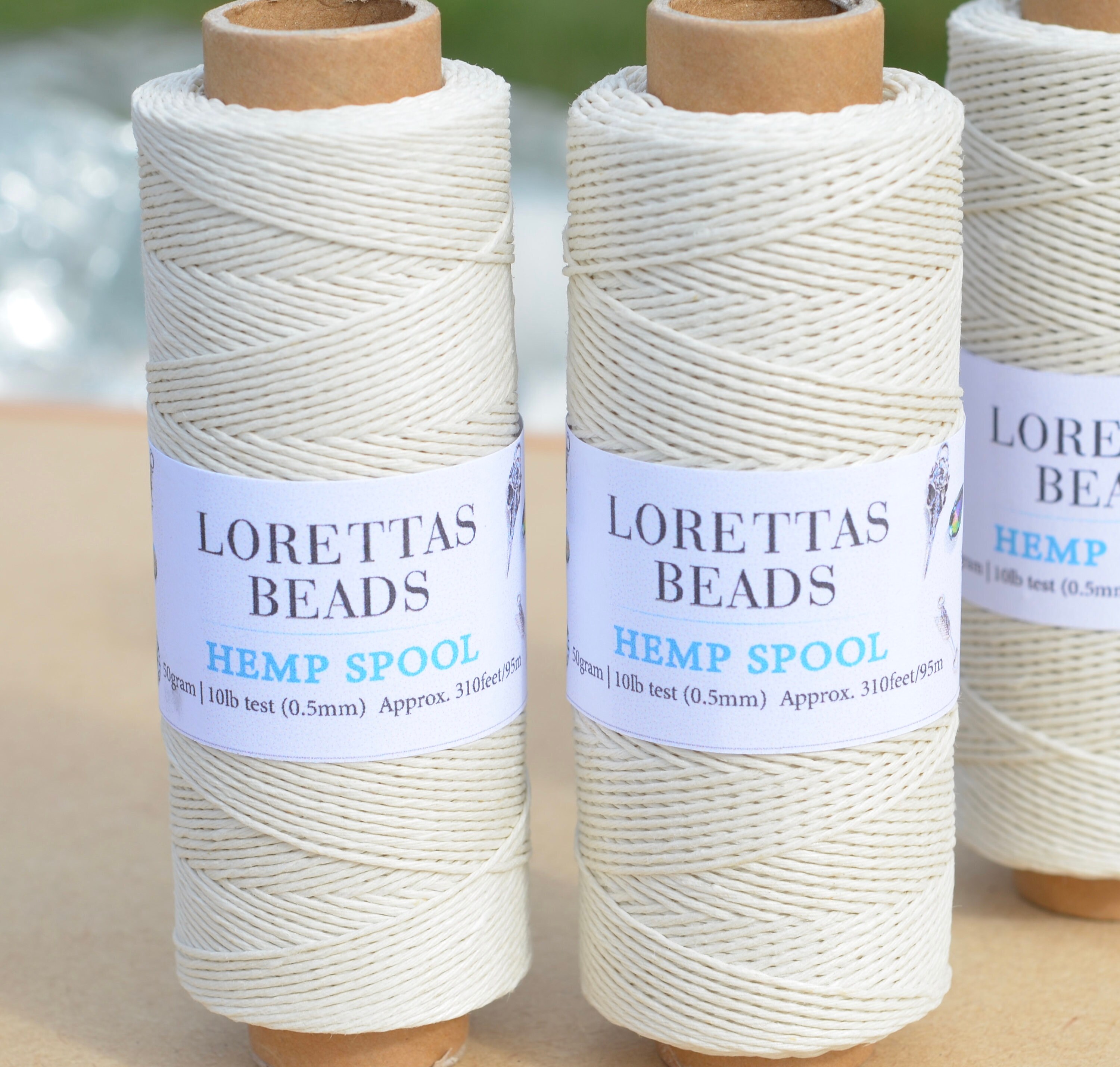 ののの Cream 10lb. Hemp Cord .5mm Spool HC117 - Etsy