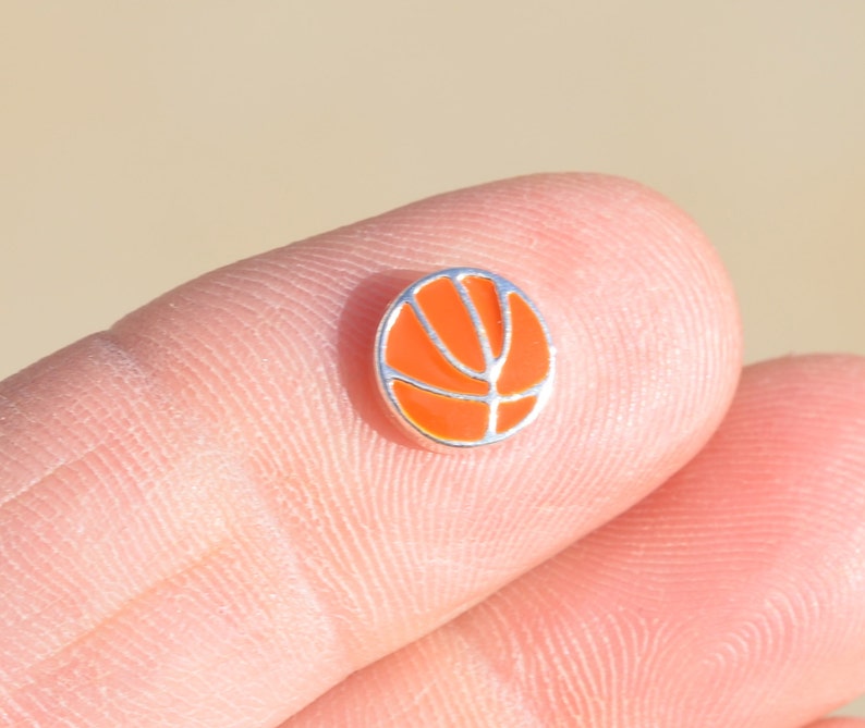 1 Memory Locket Basketball Charm FL175