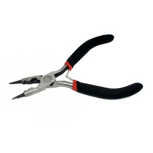 Round Nose Jewelry Pliers with Black Grip TL105
