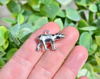 5  Polar Bear Silver Charms Charms SC5412