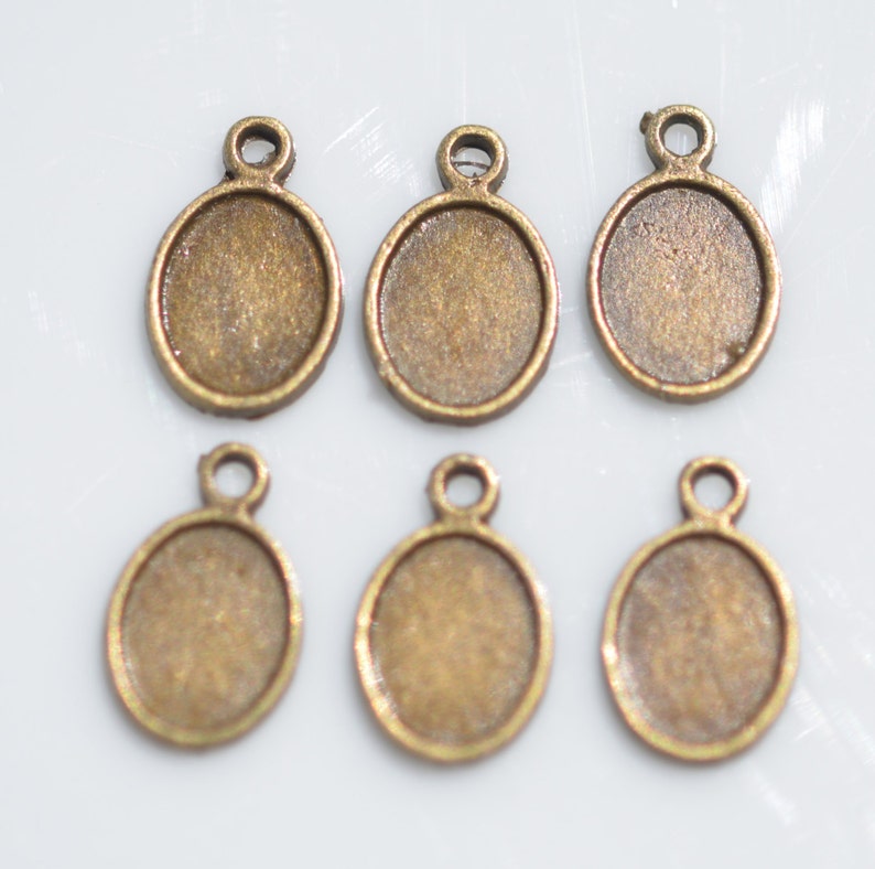 BULK 50 Small Frame Antique Bronze Charms BC5530 Etsy