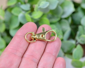 BULK 20 Gold Plated Lobster Swivel Clasps F393