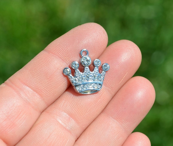 1 Crown Charm with Sparkling Rhinestones SC3606