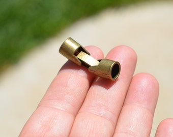 5 Antique Bronze End Cap Connectors F399