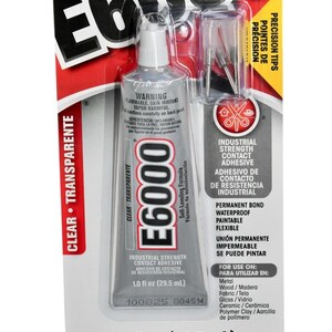 1 FL OZ E6000 Jewelry & Bead Industrial Strength Permanent Bond Glue with Precision Tips F709 afbeelding 6