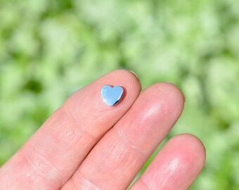 5 Stainless Steel 7.5mm Heart Beads BD760