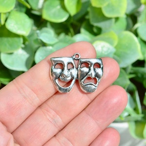 BULK 20 Theatre Arts Drama Silver Tone Charms SC5902