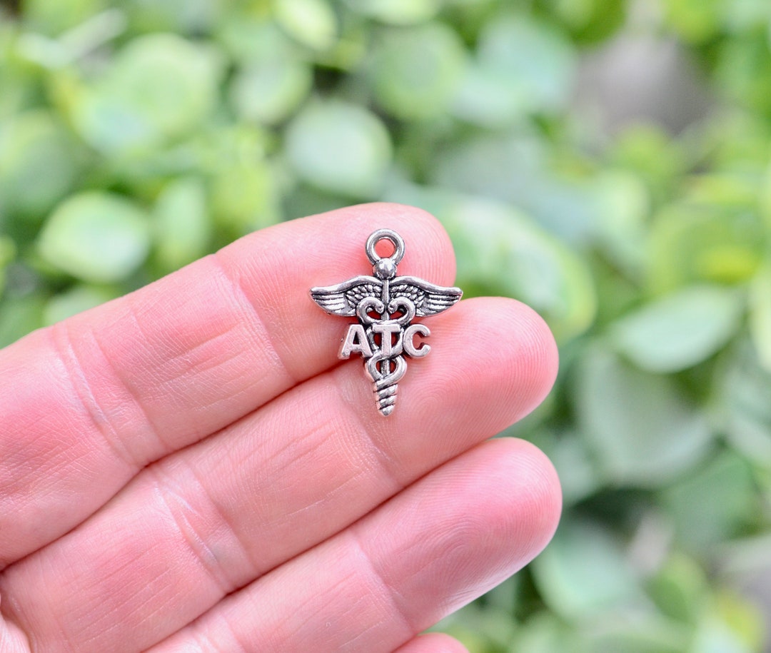 BULK 20 ATC Athletic Trainer Certified Silver Tone Charms SC3504 Etsy