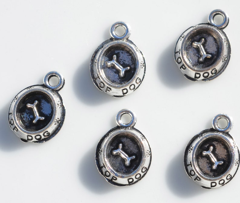 10 Top Dog Silver Tone 3D Charms SC1543 Etsy
