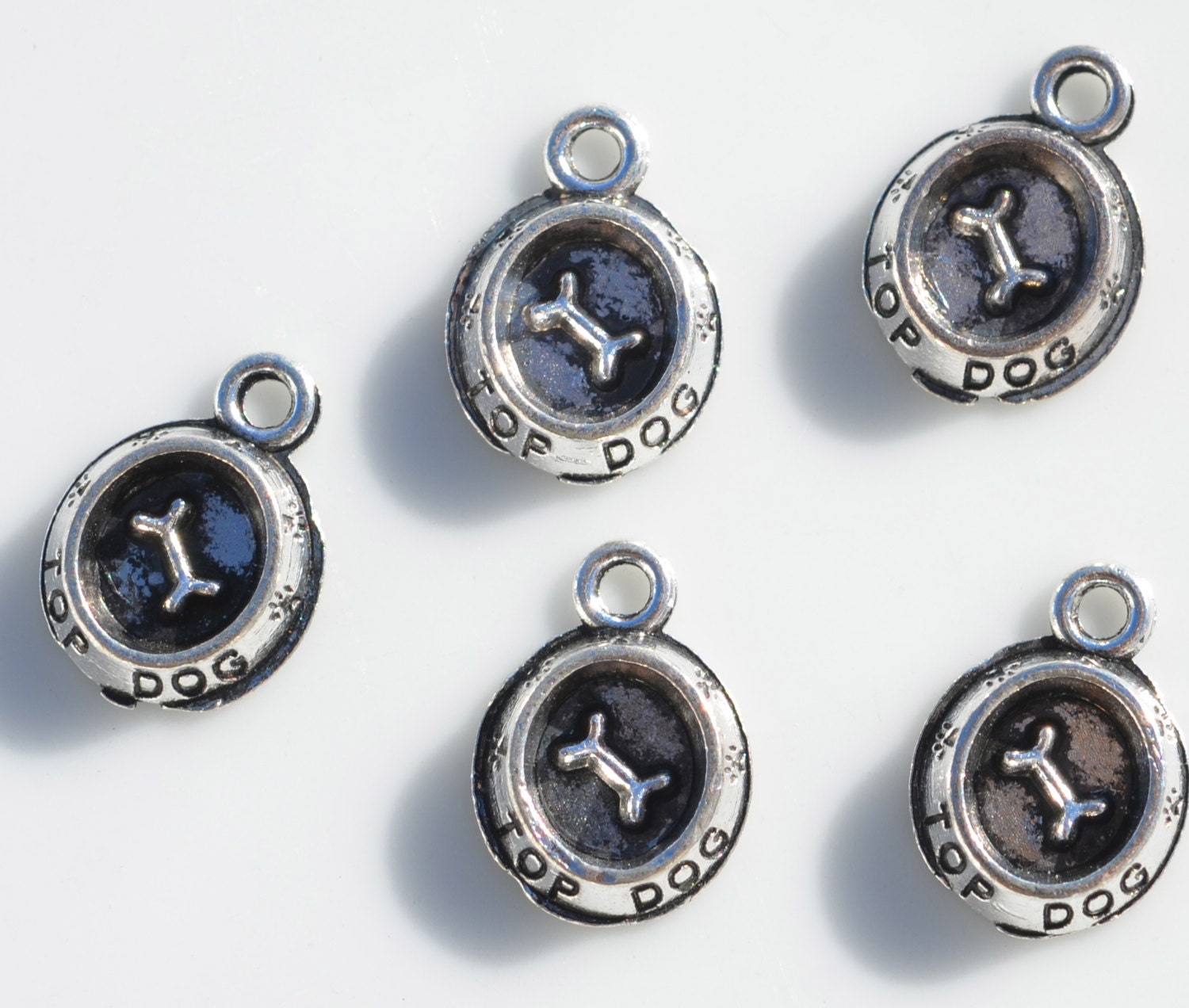 10 Top Dog Silver Tone 3D Charms SC1543 Etsy
