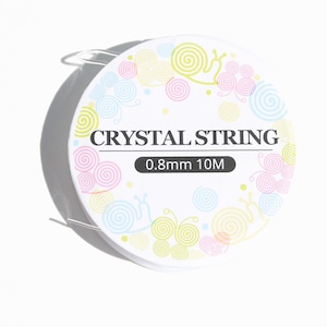 1 Roll 10 Meters, Elastic Crystal String  0.8mm Beading Thread for Stretch Bracelets F691