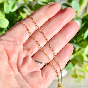 BULK 10  Gold Plated 16&quot; Stainless Link Cable  Necklace Chains C943