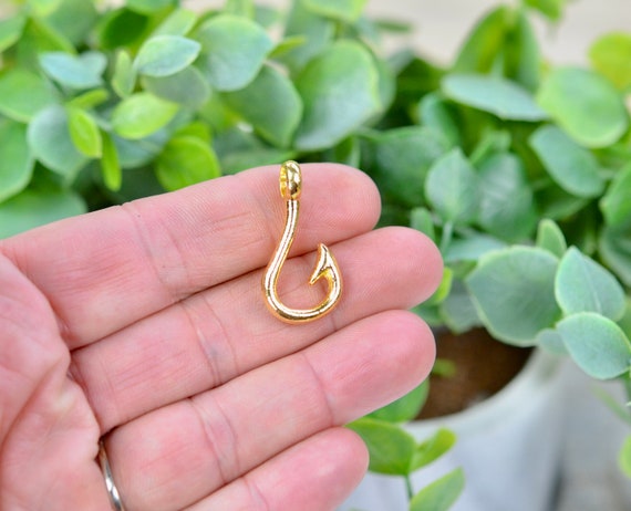 Fish hook shop charms