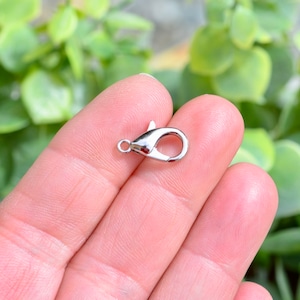 10 Silver Tone  Lobster 16mm Clasps  F144