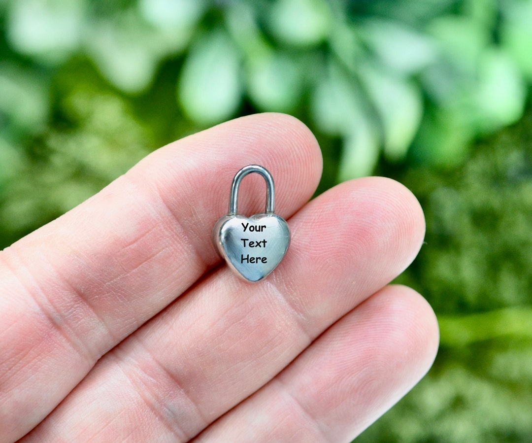 Heart Padlock Charm