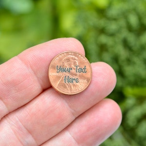 Years  1960 to 2025, Free Personalization on your Lucky Penny, Select your Year and Font Style