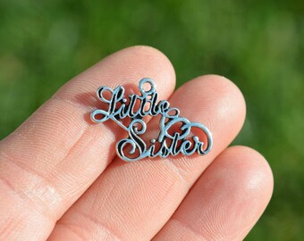 1  Little Sister Silver Tone Charm SC3746