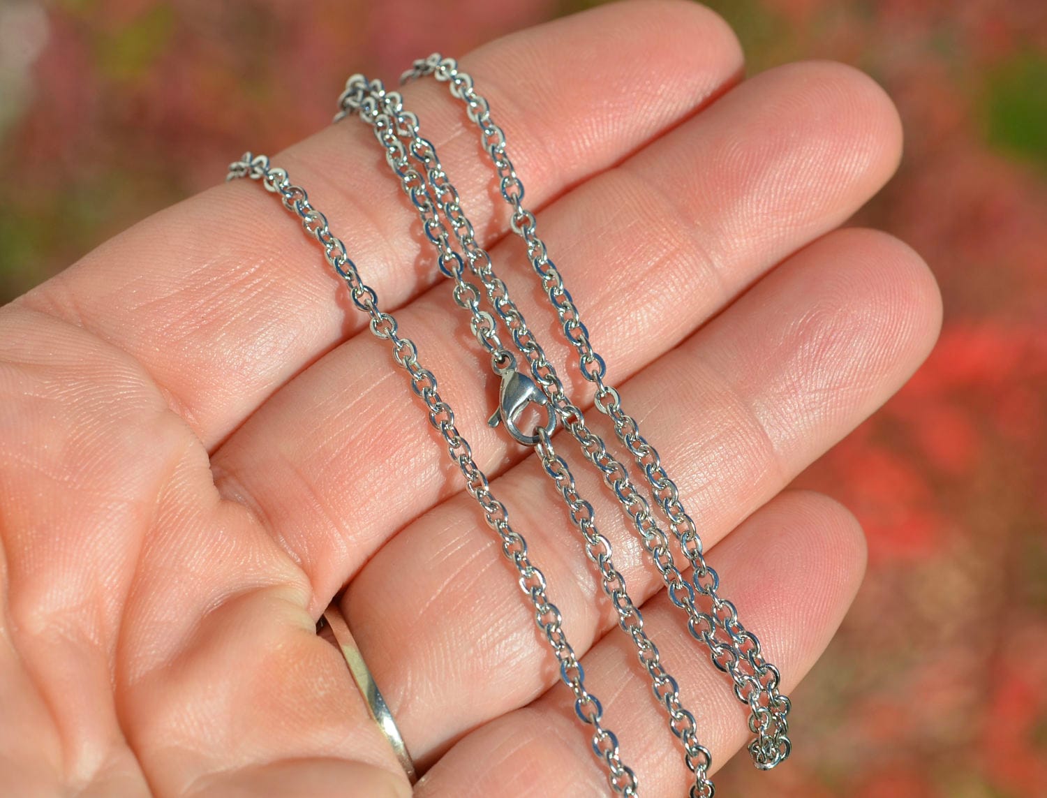 1 Stainless Steel 23 Link Cable Necklace Chain with Etsy