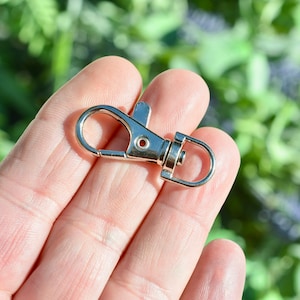 5  Lobster Swivel Silver Tone Clasps F596