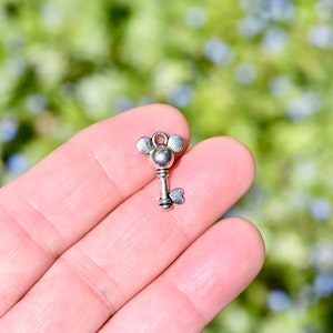 BULK 20 Skeleton Key Silver Tone Charms SC5943