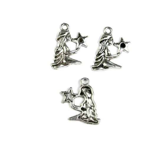 Charme Zodiac Vierge (Virgo) En Argent Sterling 925 - Vintage - 2,3 Grammes, 2,0 Cm