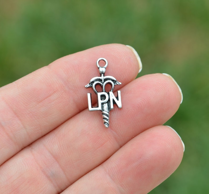 BULK 20 LPN Nurse Silver Tone Charms SC2741 Etsy
