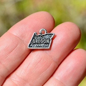 1  State of Oregon Silver Tone Charm SC1782