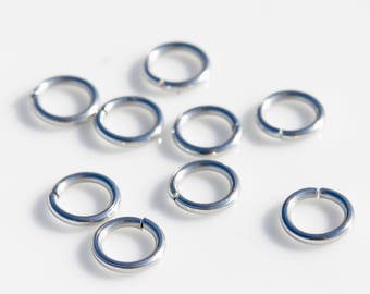 BULK 100 Stainless Steel 8mm Jump Rings 18 Gauge F557