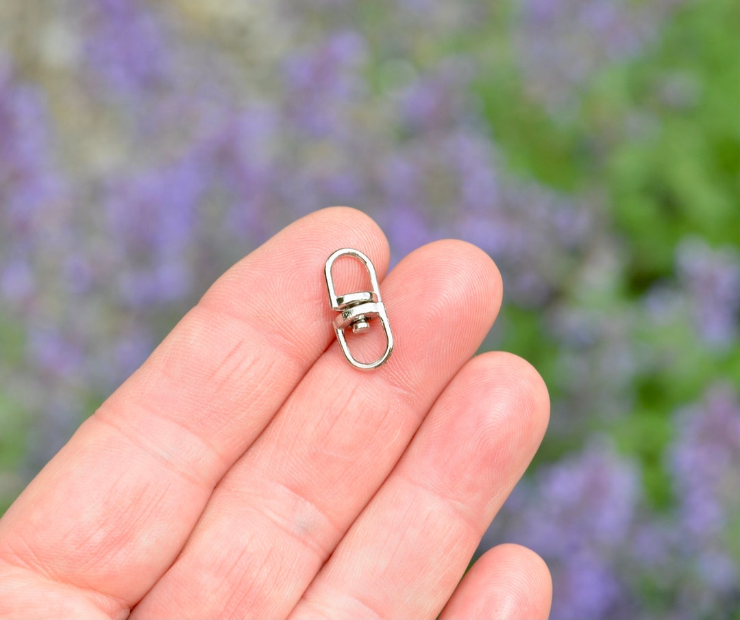 BULK 50 Silver Swivel Ring Connectors F326 Etsy