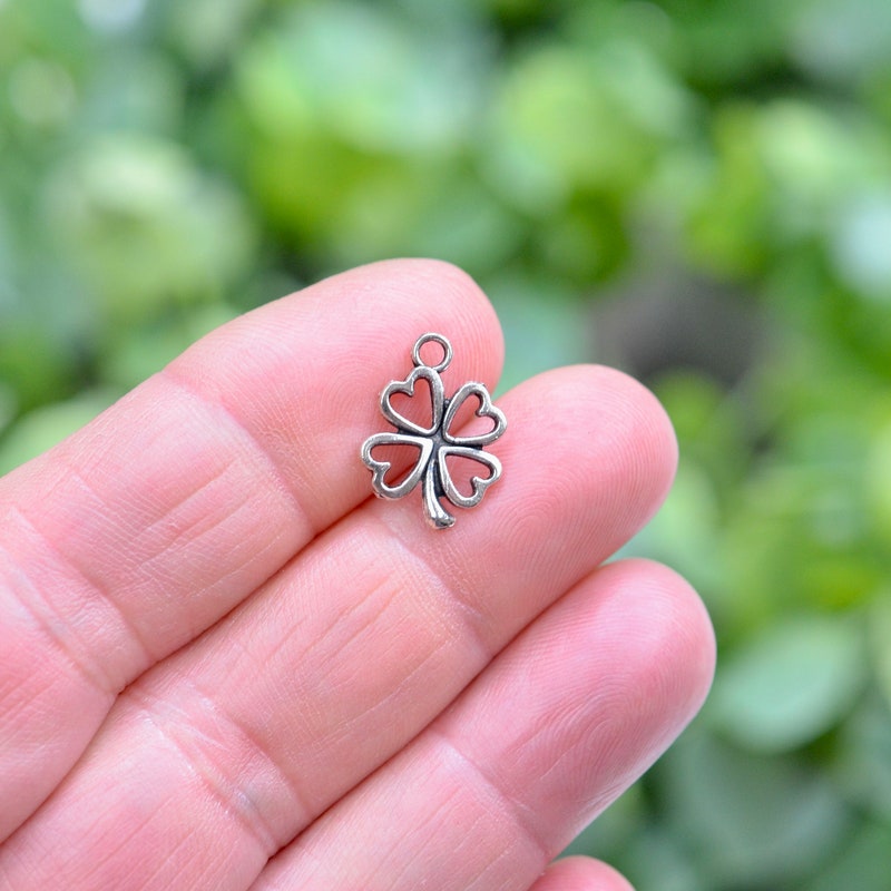 Wolff Jewelry Four Leaf Clover Charm - Silver