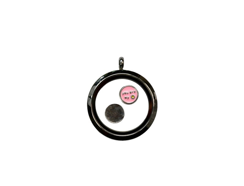 1 Memory Locket Pink You are My Sunshine Charms FL154 image 2