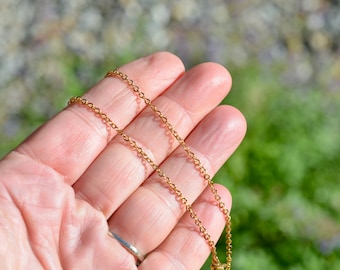 1  Gold Plated Stainless Steel 18" Link Cable Chain Necklace C1030