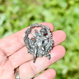 1  Sterling Silver Cupid Brooch  Pendant SC2874