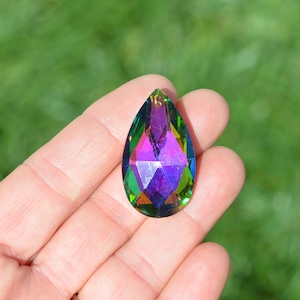 1  Crystal Teardrop Pendant AB Color SC6213