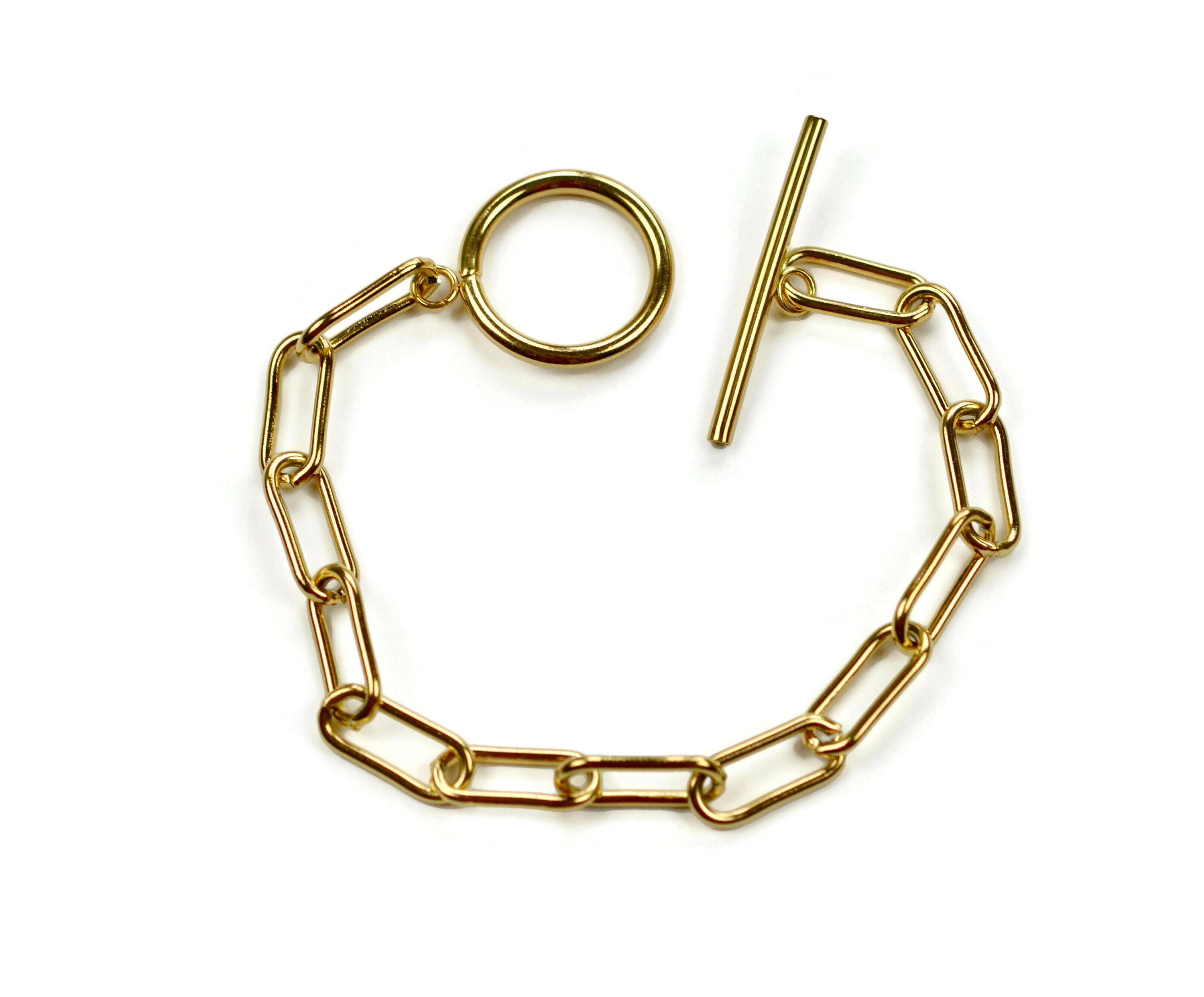 アクセサリー SV925 BUCKLE CLIP CHAIN BRACELET(19cm) Stainless Steel 7 1/8