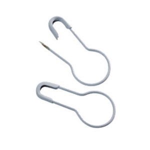 25 White Locking Stitch Markers Knitting Accessories, Bulb Safety Pin   F712