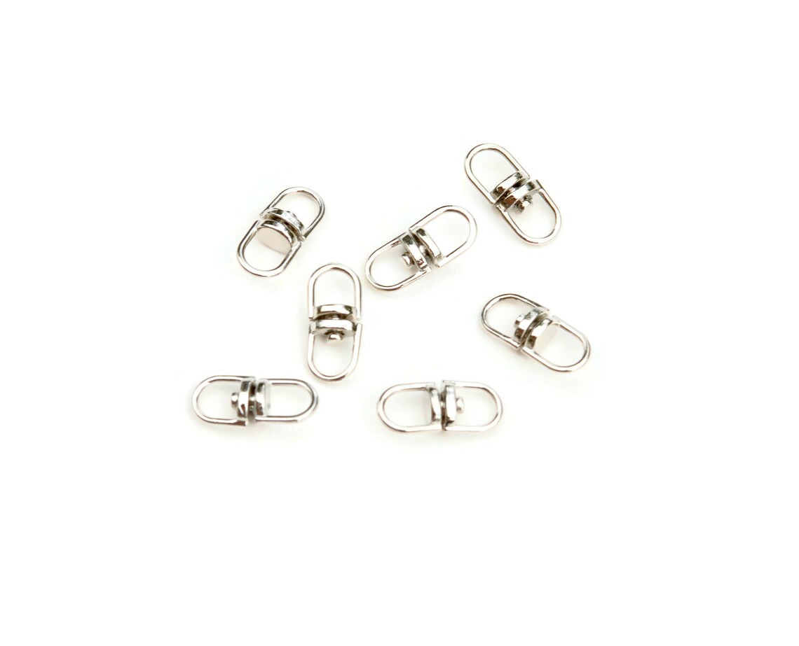 BULK 50 Silver Swivel Ring Connectors F326 Etsy