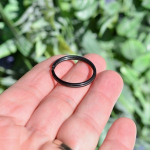 May include: A black metal key ring.
