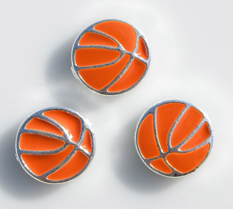 1 Memory Locket Basketball Charm FL175