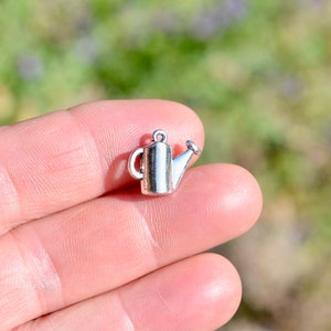 1 Watering Can Silver Tone 3D Charm SC3034