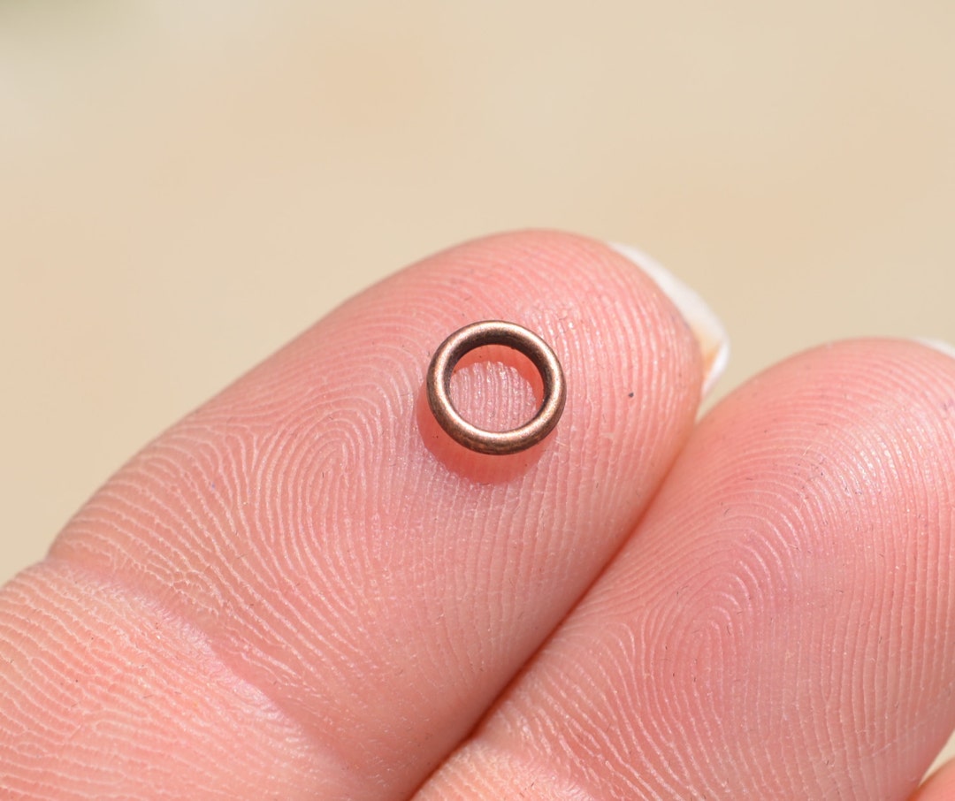 BULK 50 Soldered Jump Rings, Copper Tone 6mm F382 Etsy