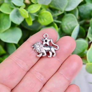 BULK 20 Leo Zodiac Silver Tone Charms SC2649
