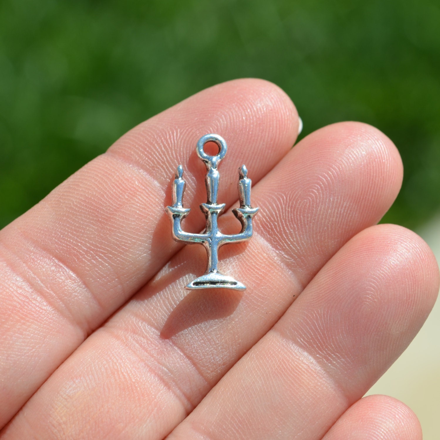BULK 20 Candelabra Silver Tone Charms SC5921 Etsy