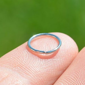 BULK 100 Silver Tone  10mm Jump Rings F114