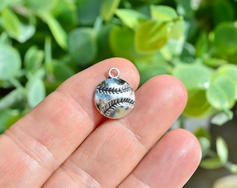 1  Baseball Silver Tone Charm SC1210