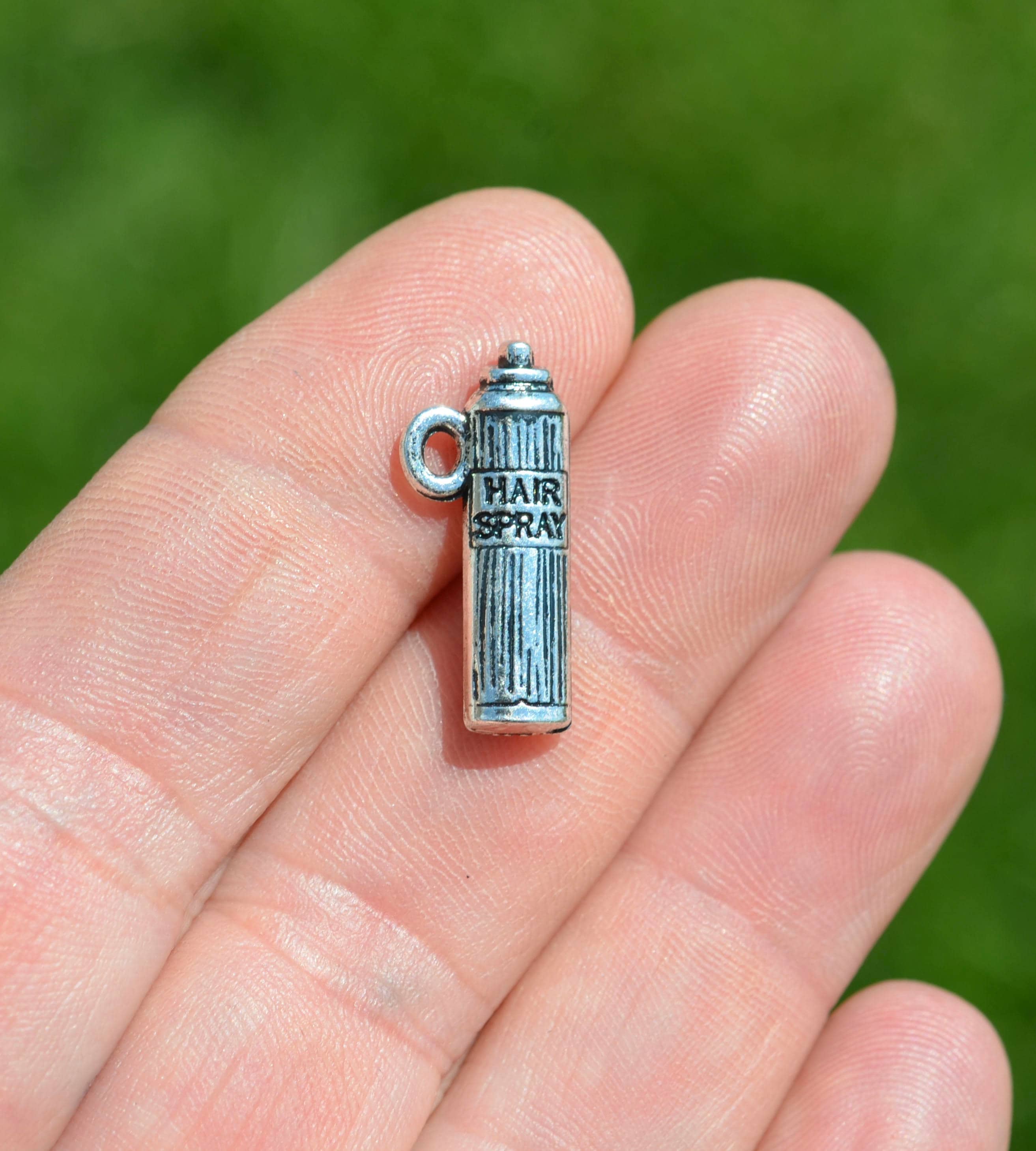BULK 20 Hair Spray Silver Tone Charms SC2957 - Etsy
